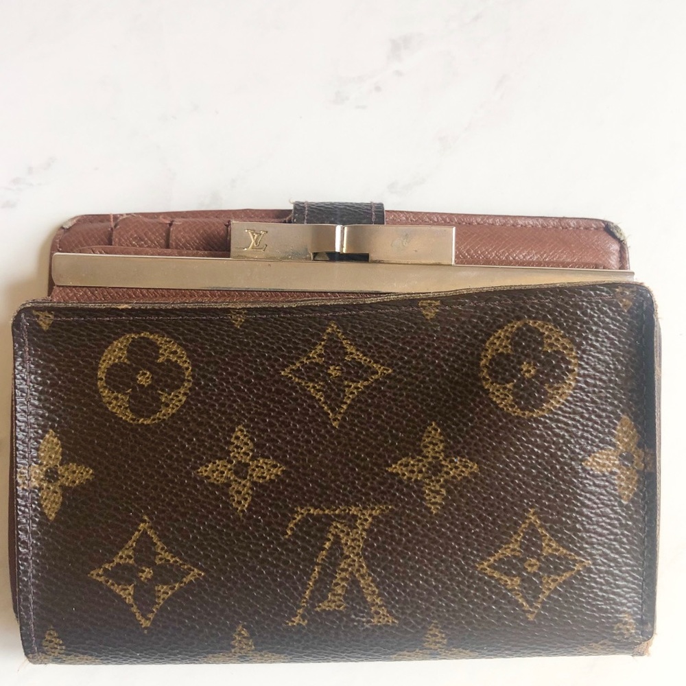 Authentic vintage Louis Vuitton leather wallet